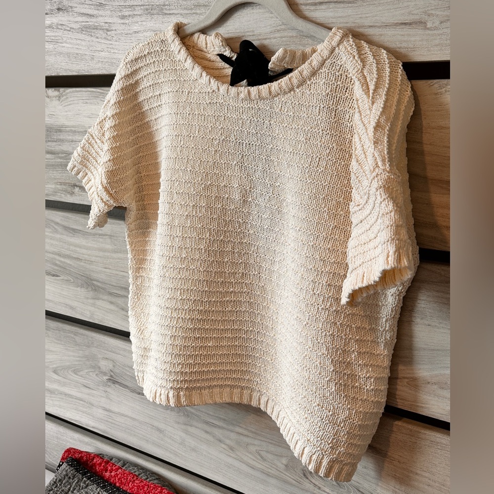 Madewell Knit Sweater with black ties
